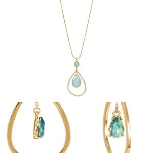 Carol Dauplaise necklace and earring set